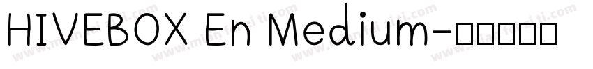 HIVEBOX En Medium字体转换